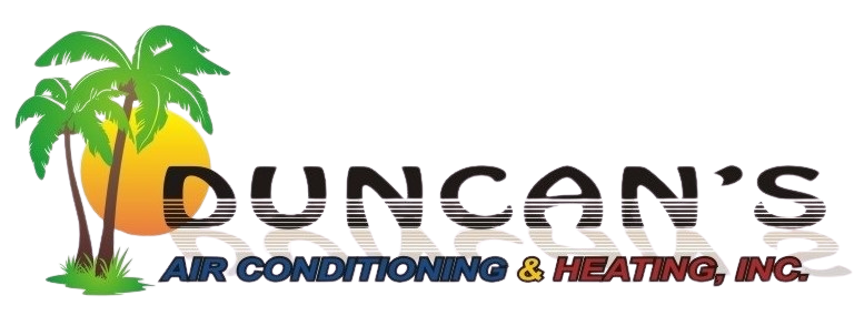 Duncan's Air Conditioning & Heating logo with palm trees
